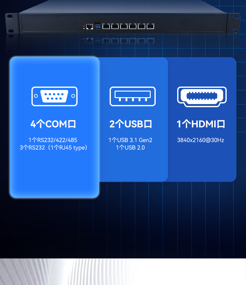 東田1U多網口工控機,網絡安全主機工業電腦,DT-12160-J6412.jpg 東田1U多網口工控機,網絡安全主機工業電腦,DT-12160-J6412.jpg